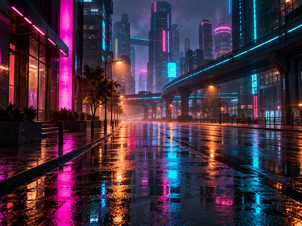 Neon street